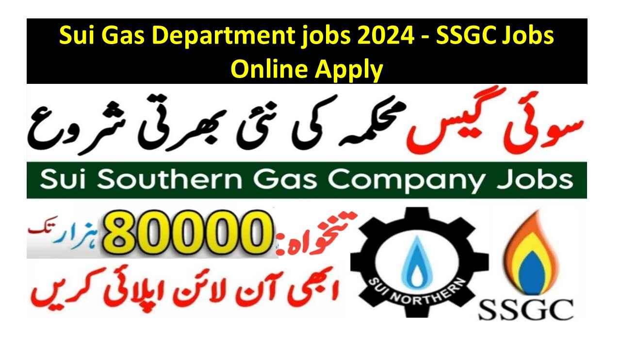 Sui Gas Department jobs 2024