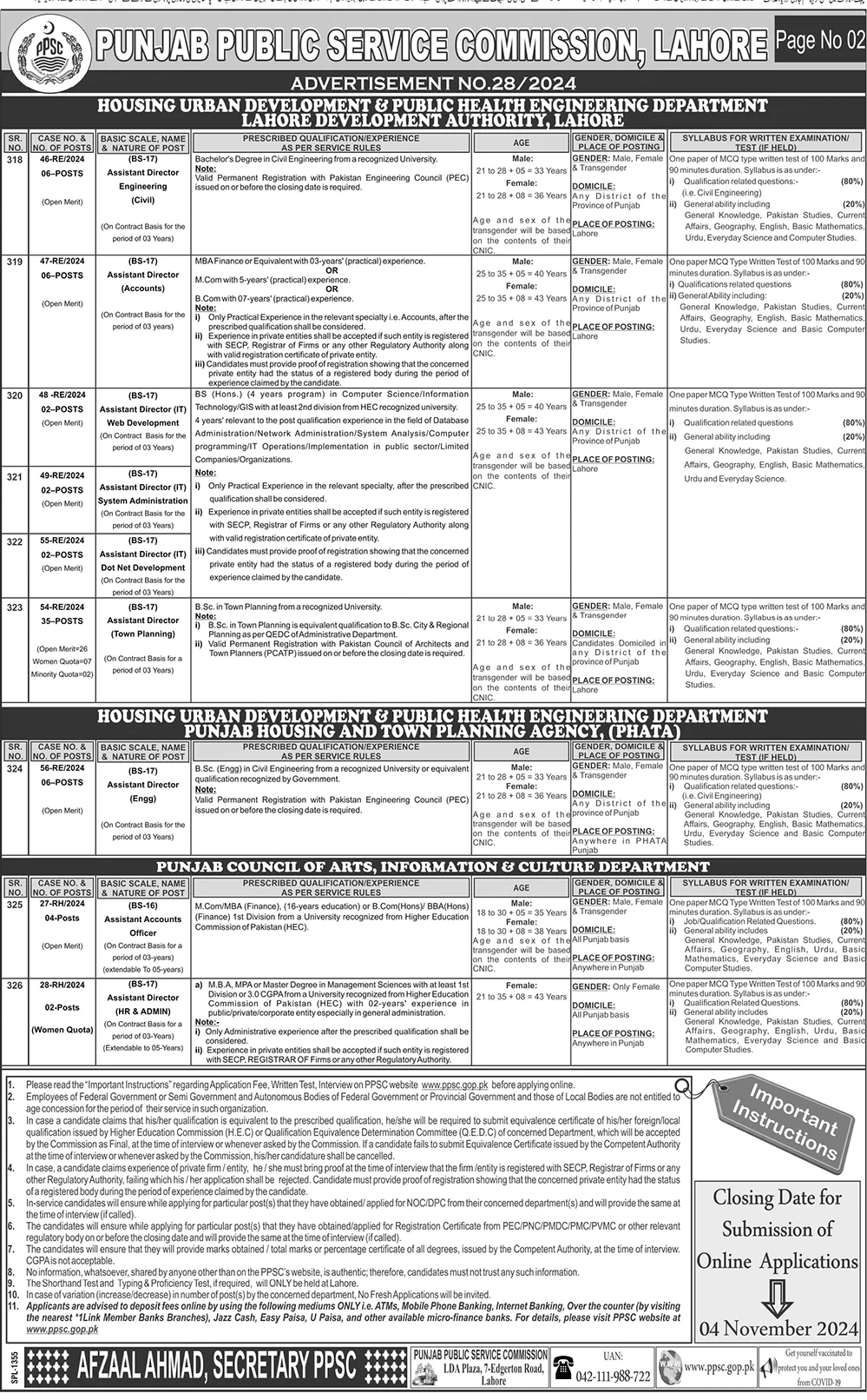 Punjab Public Service Commission (PPSC) Jobs