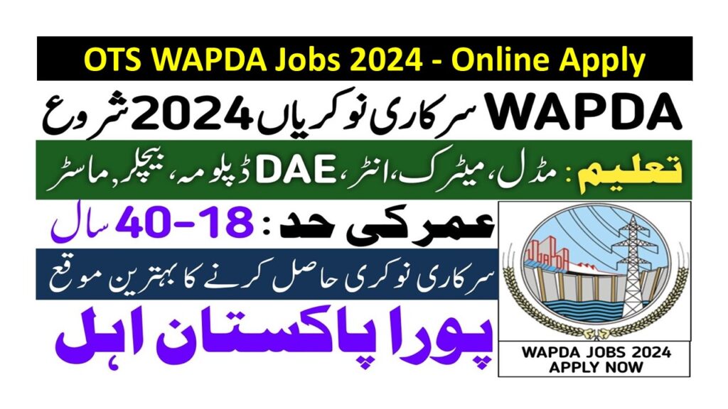 OTS WAPDA Jobs 2024