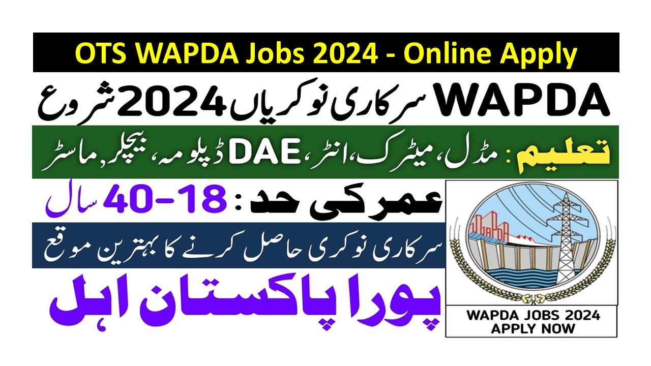 OTS WAPDA Jobs 2024