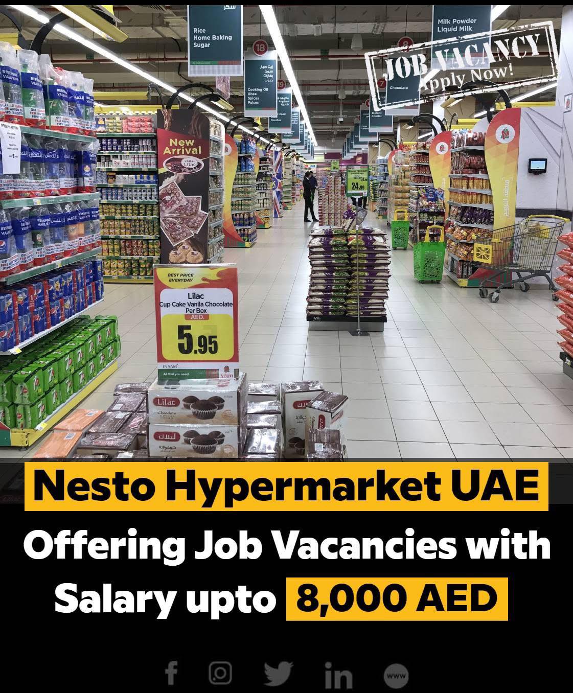 Nesto Hypermarket Jobs in Dubai