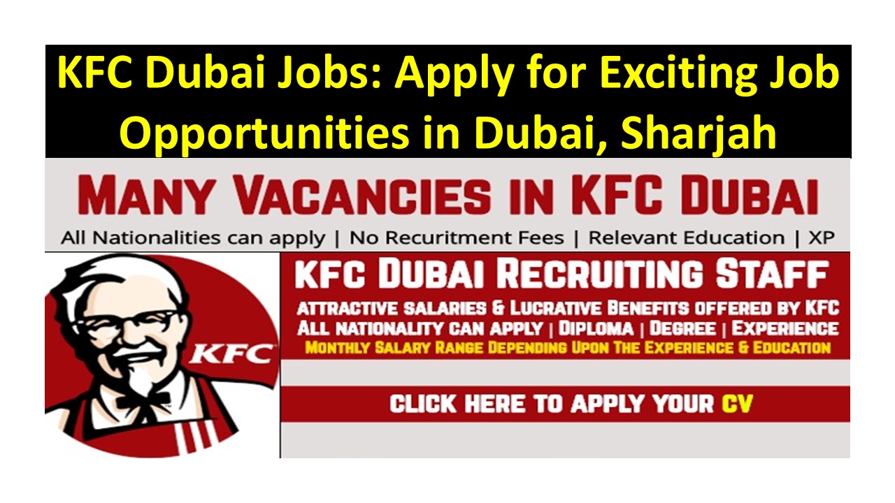 KFC Dubai Jobs