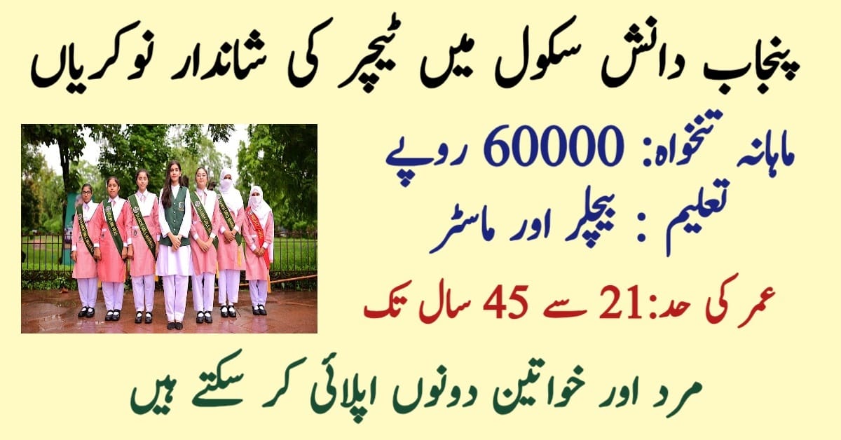 Punjab Daanish School Jobs 2025