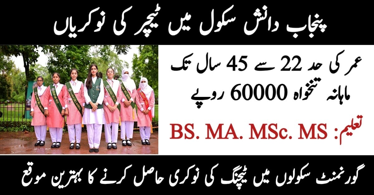 Punjab Daanish School Jobs 2025