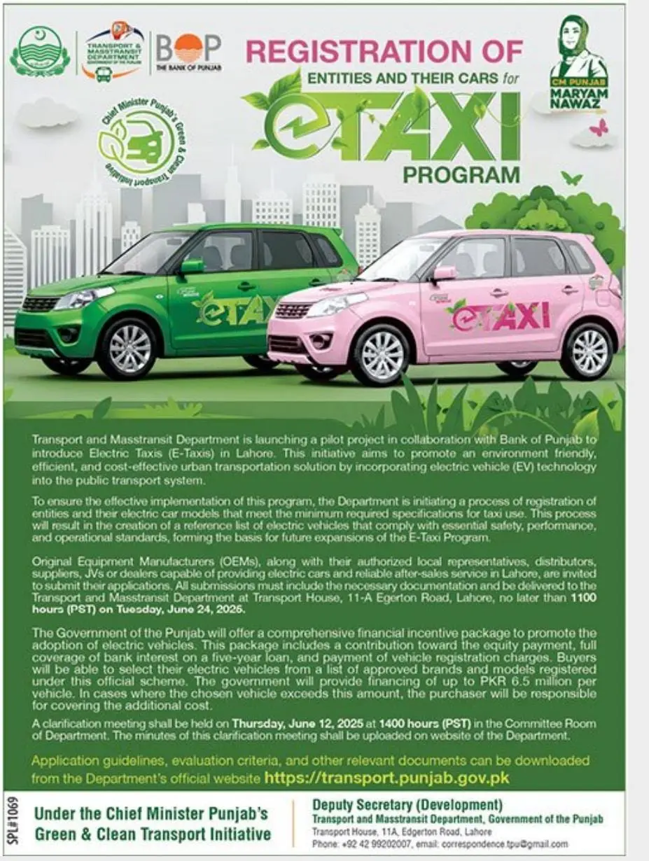 CM Punjab Taxi program