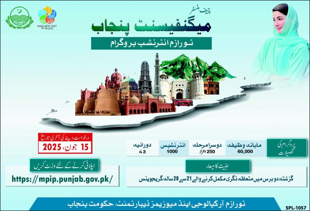 CM Punjab Tourism Internship 2025