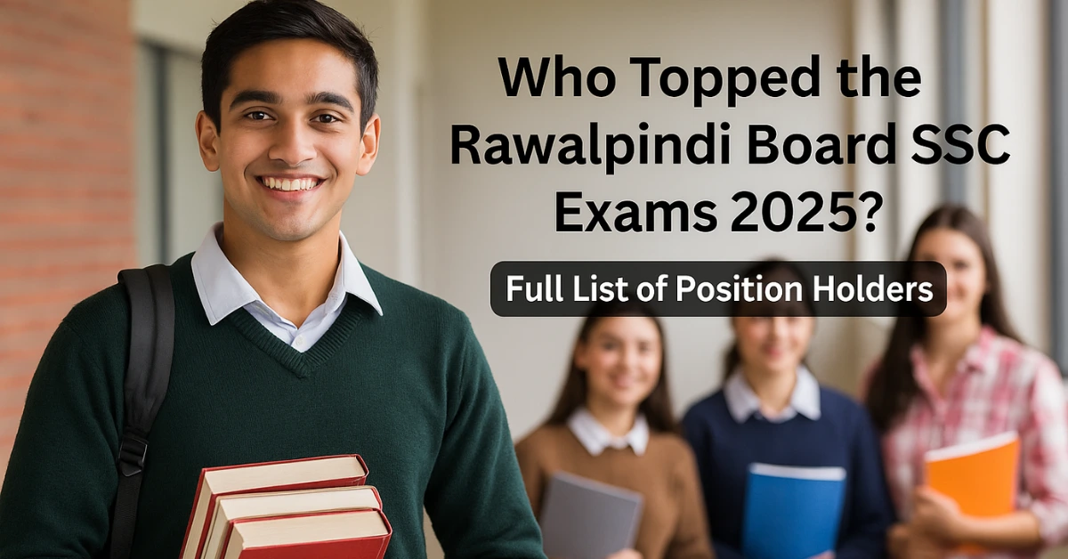 Top SSC position holders from Rawalpindi Board 2025 – students from Murree, Chakwal, Talagang and Attock