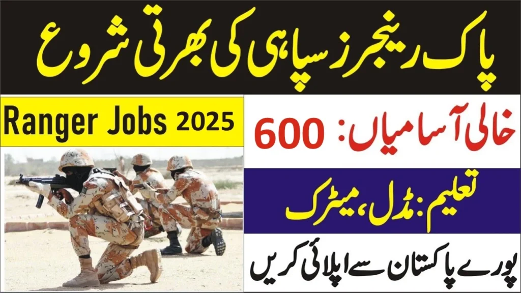 Pakistan Rangers Punjab Jobs 2025
