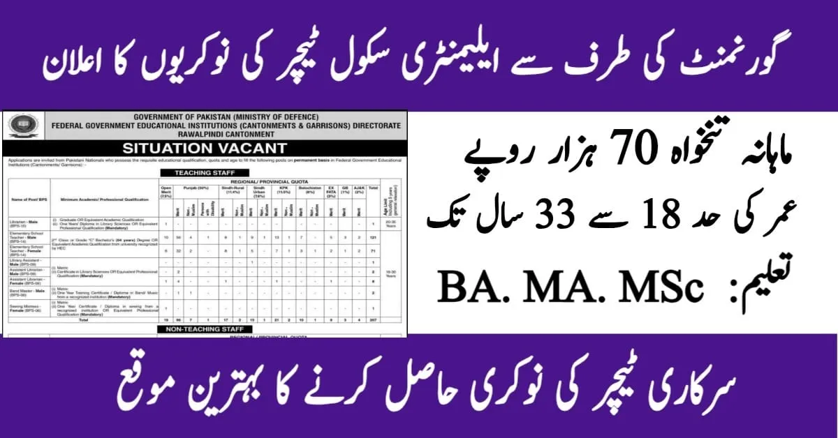 FGEI Teacher Jobs 2025