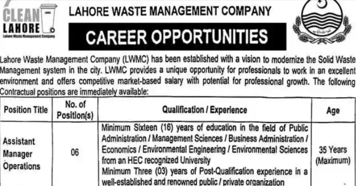LWMC Jobs 2025