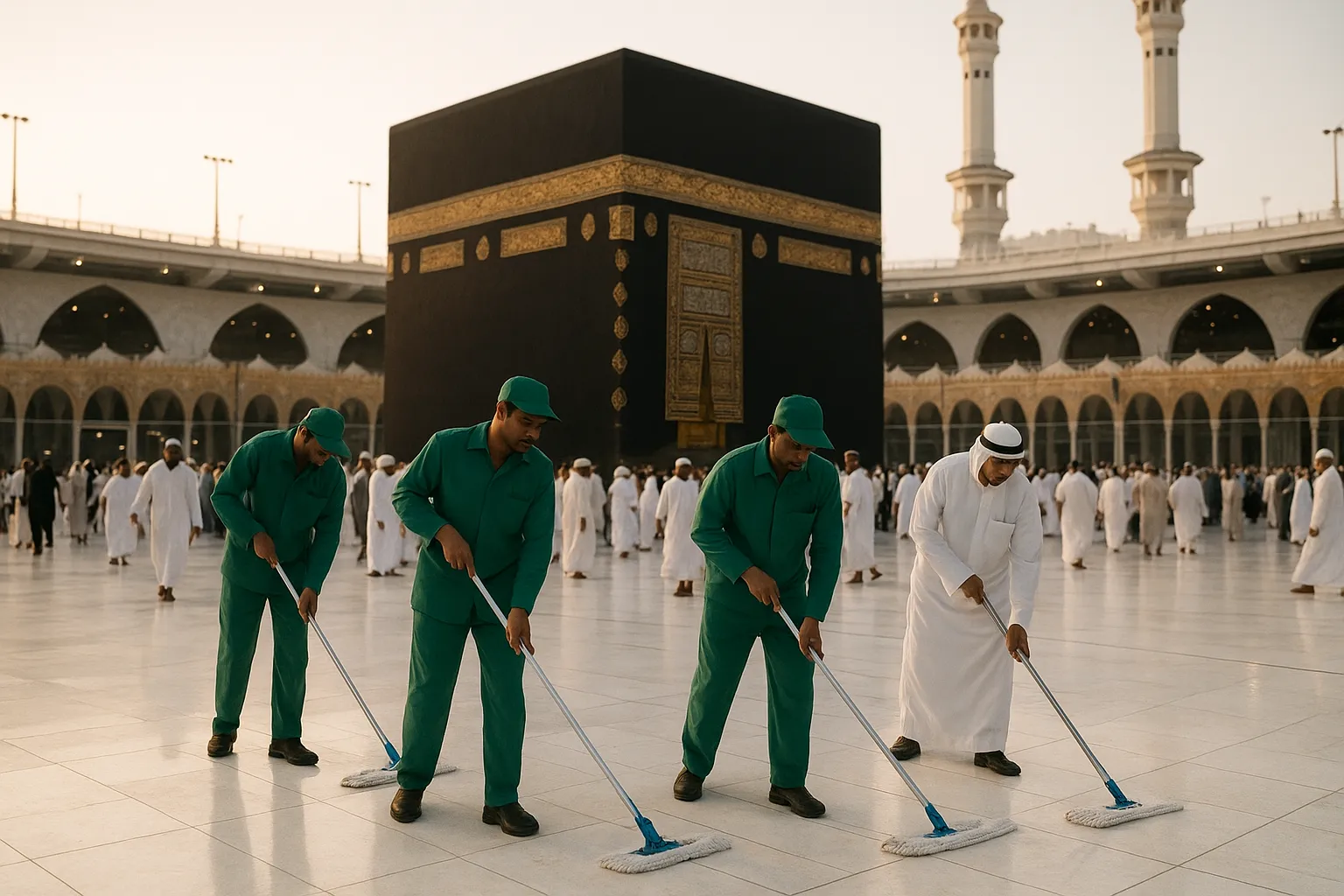 Get Cleaning Job in Masjid al-Haram