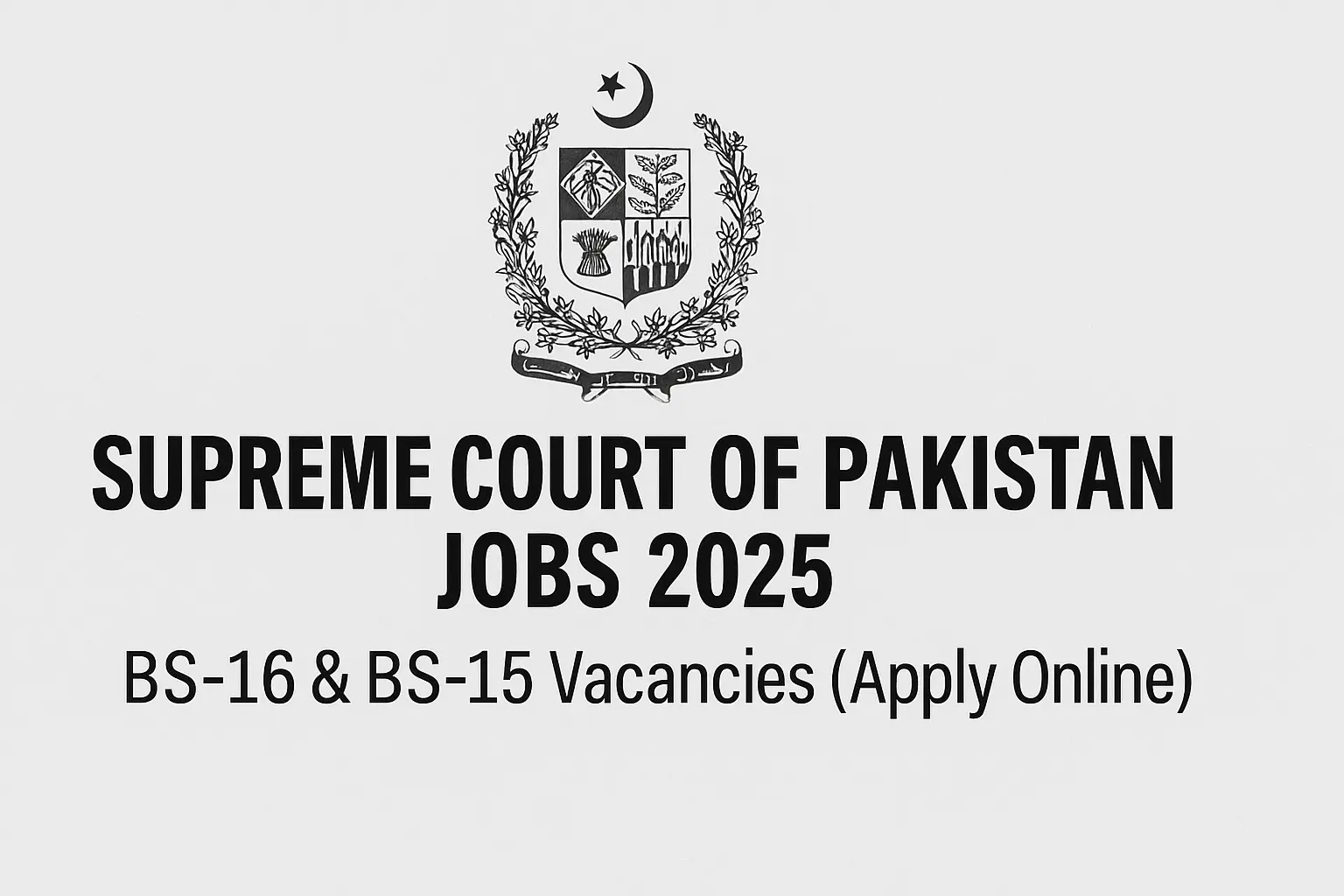 Supreme Court of Pakistan Jobs