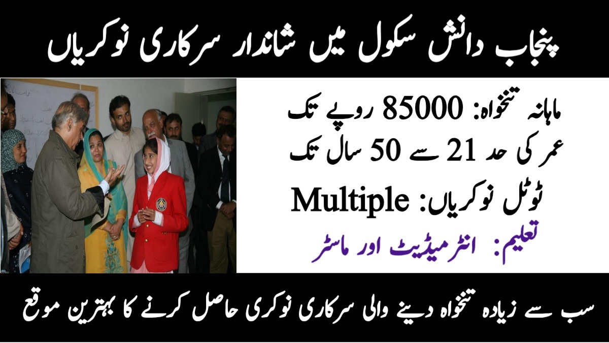 Punjab Daanish Schools Jobs 2025