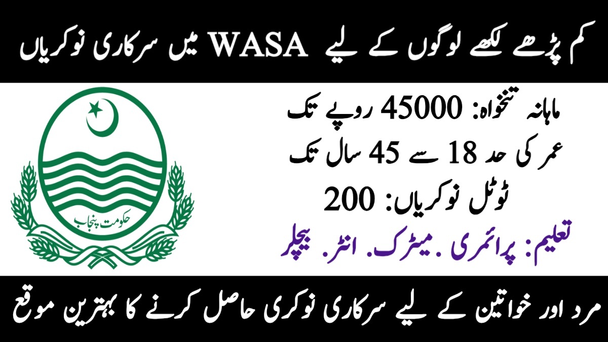 WASA Jobs 2025