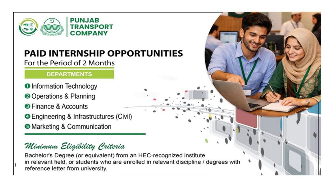 Punjab Transport Company Paid Internship Program 2026 - Stipend of Rs. 50,000.