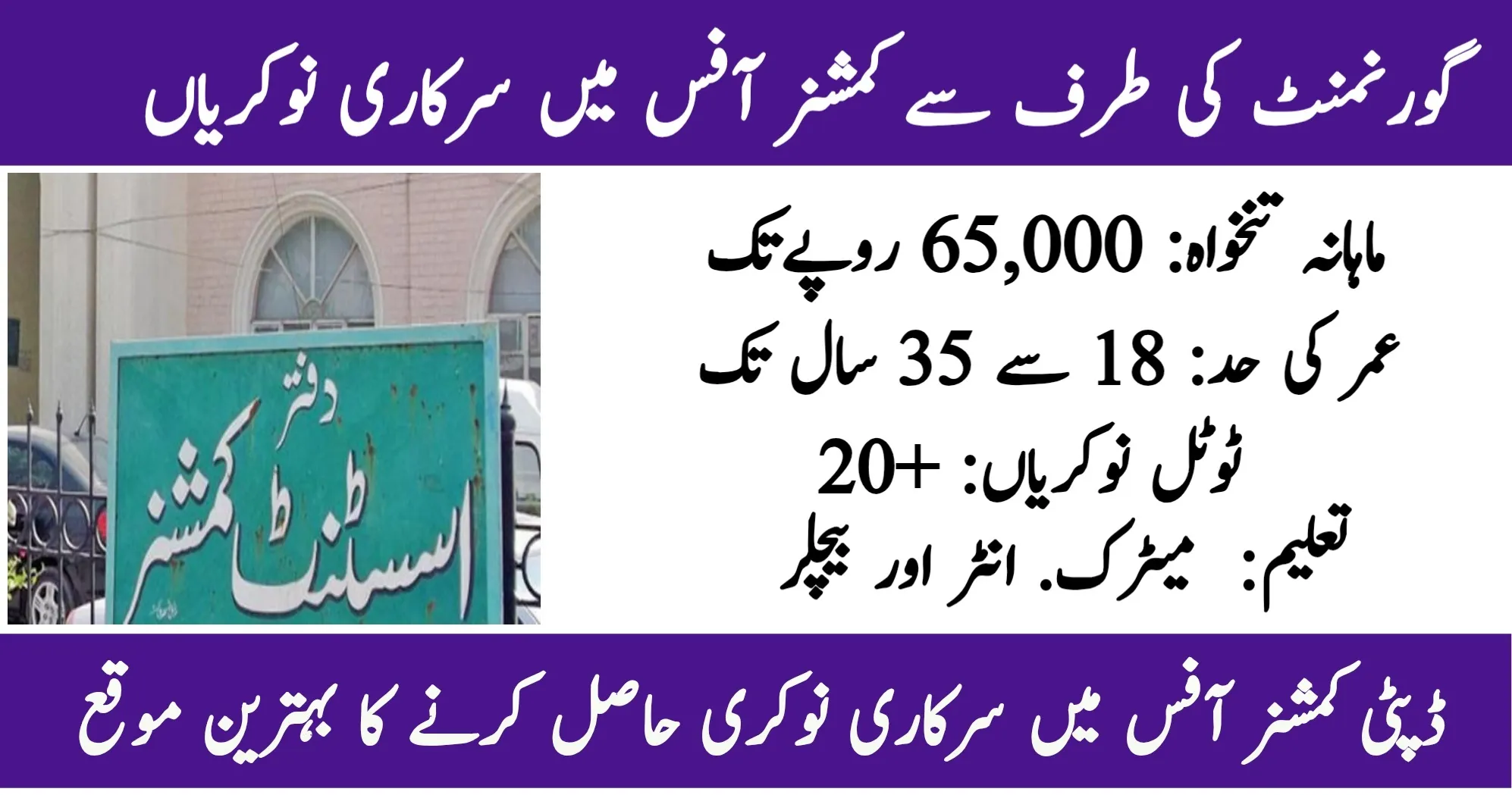 Deputy Commissioner Jobs 2026