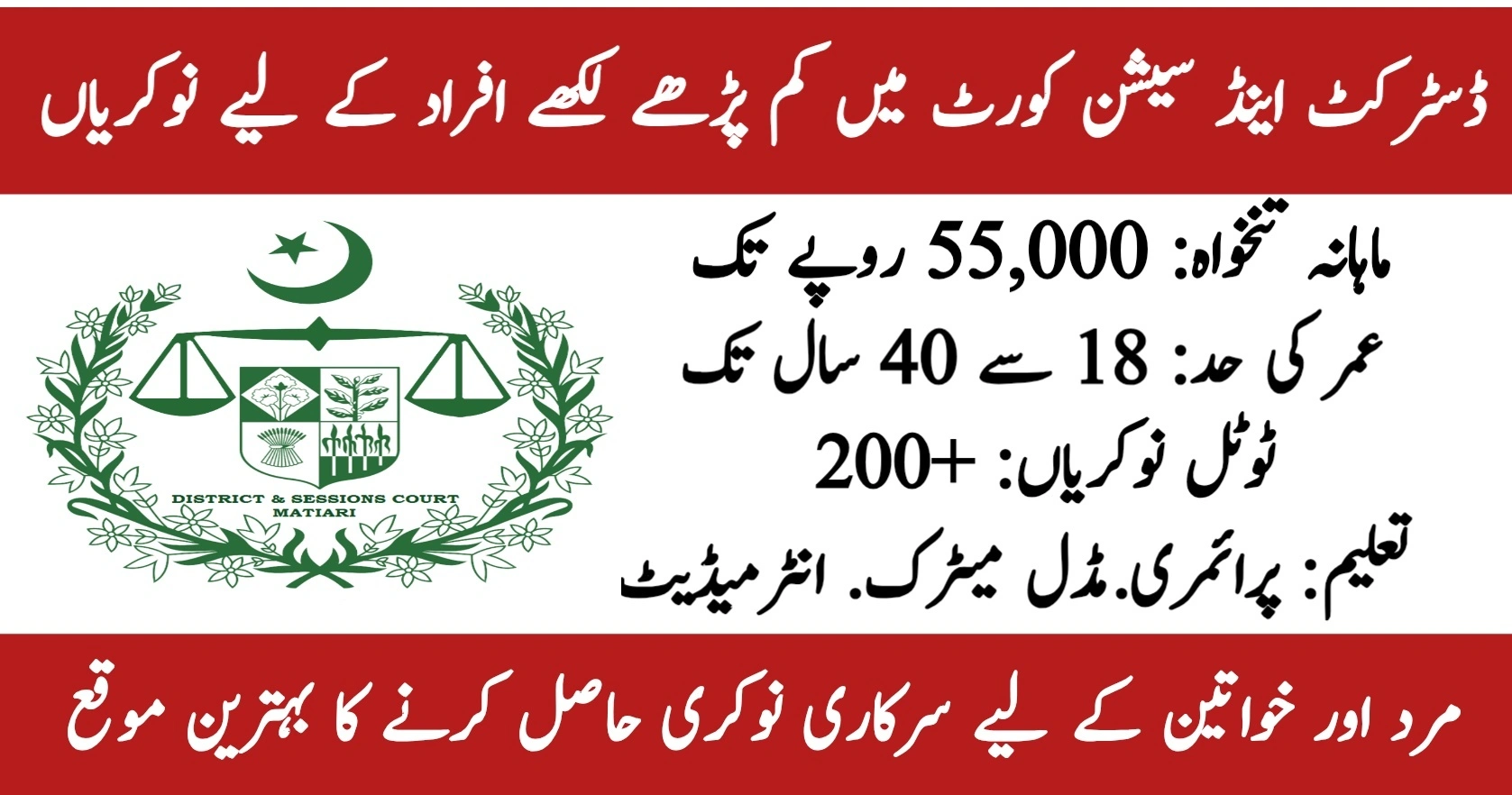District & Sessions Court Govt Jobs 2026