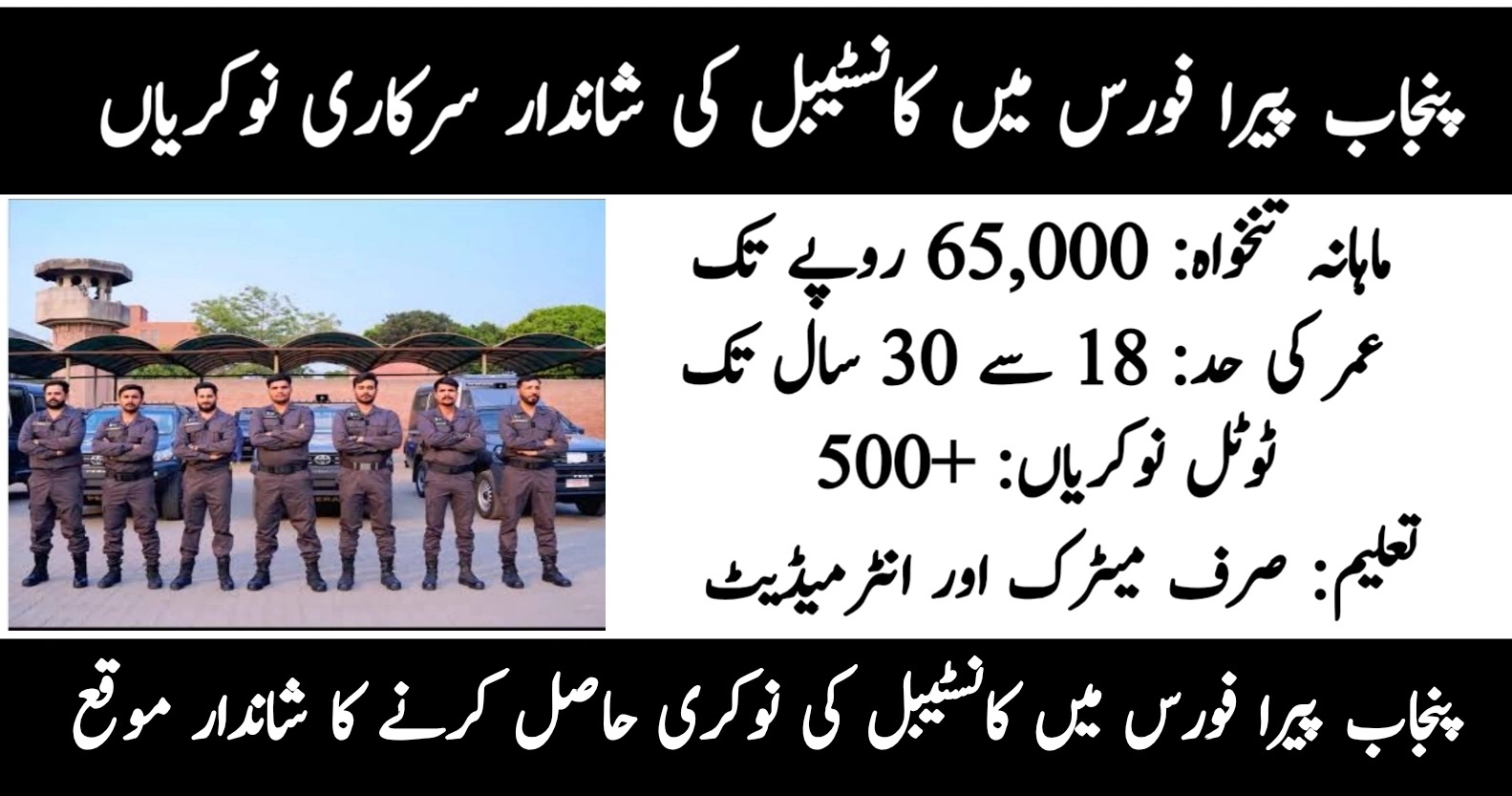 PERA Force Govt Jobs 2026 for Sergeant