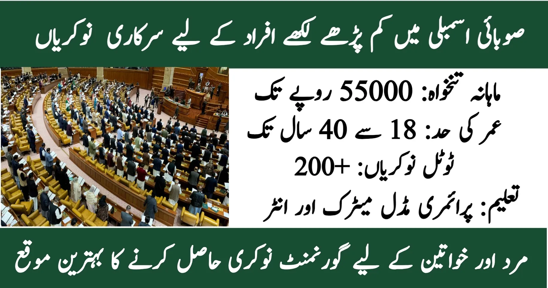 Provincial Assembly Jobs 2026