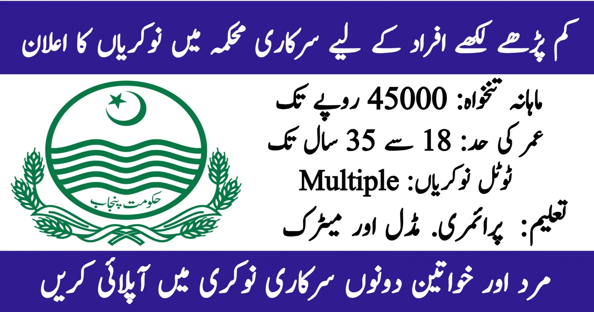 Today Govt jobs in Pakistan Jobs