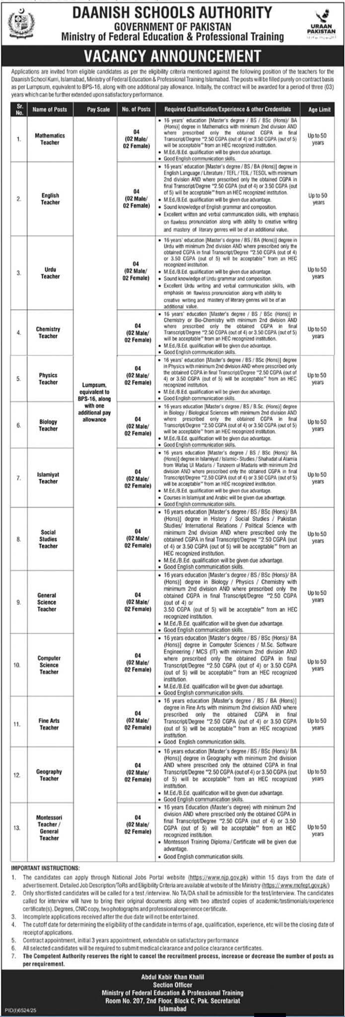Danish Schools Authority Jobs 2026 advertisement