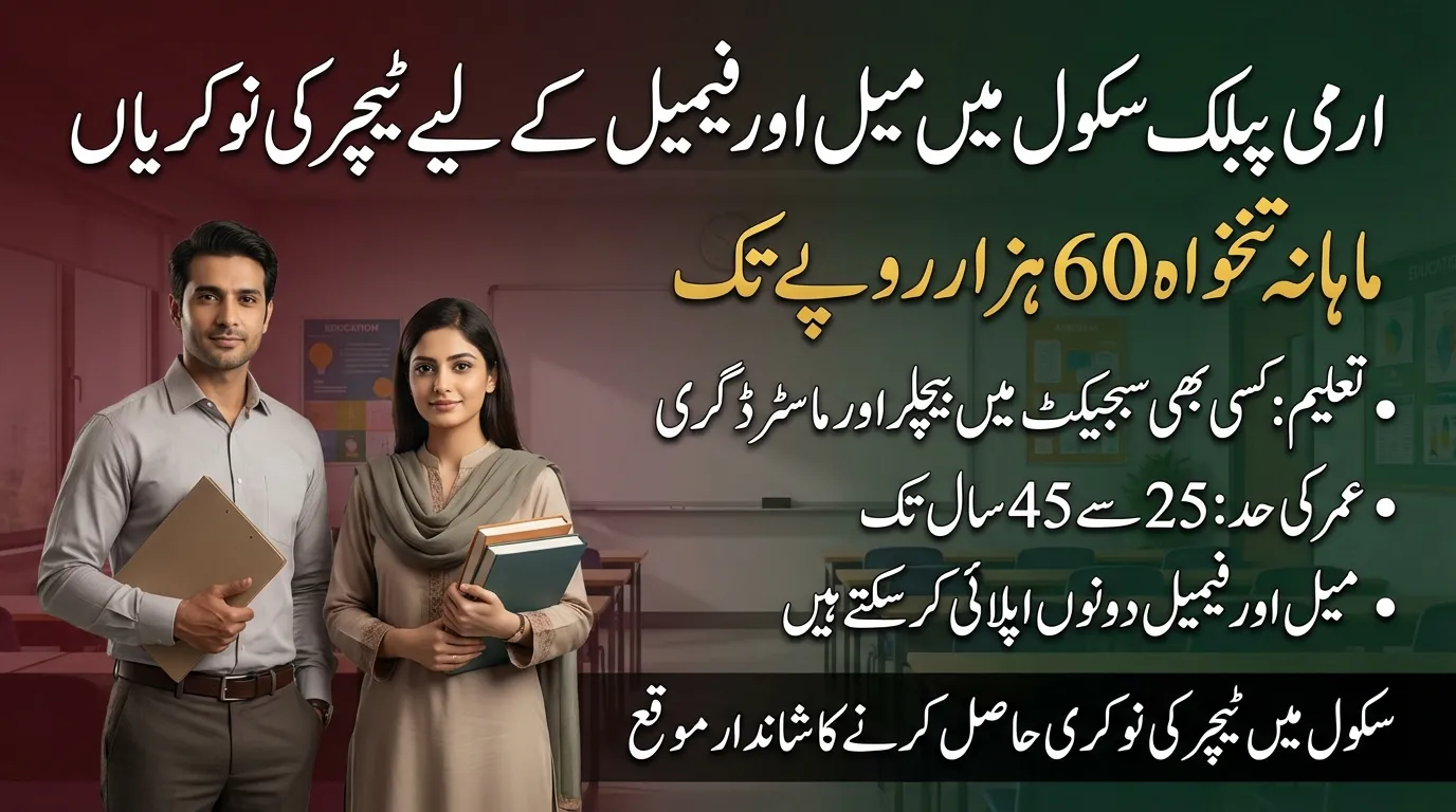 Army Public Schools Teaching Jobs