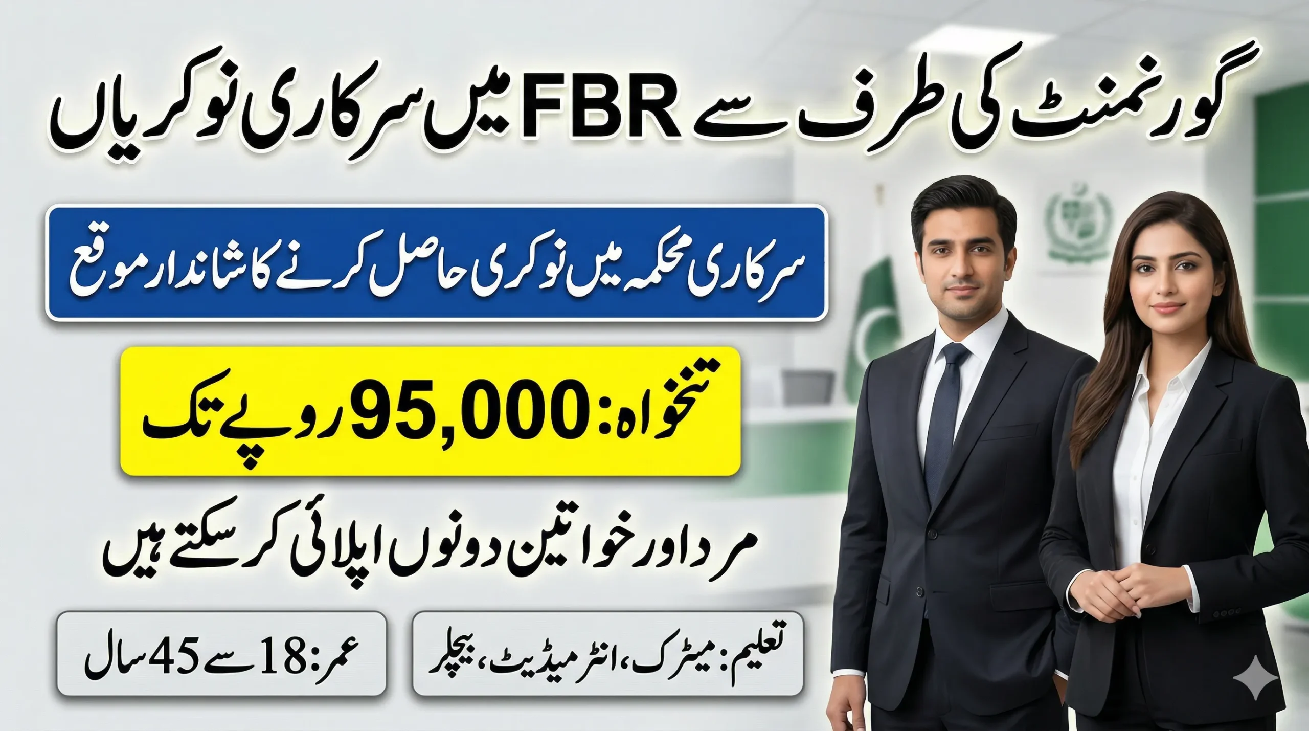 FBR Jobs 2026 Pakistan
