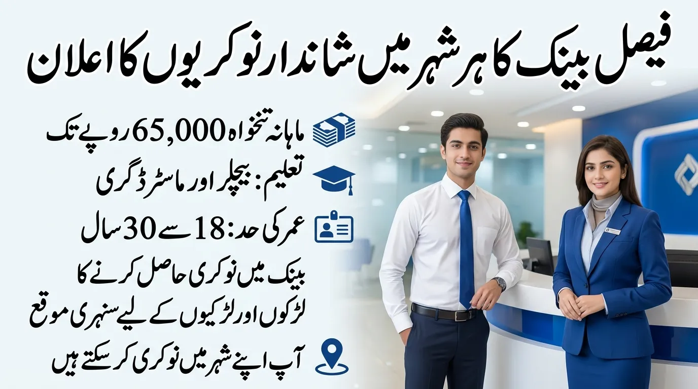 Faysal Bank Branch Service Officer Jobs 2026