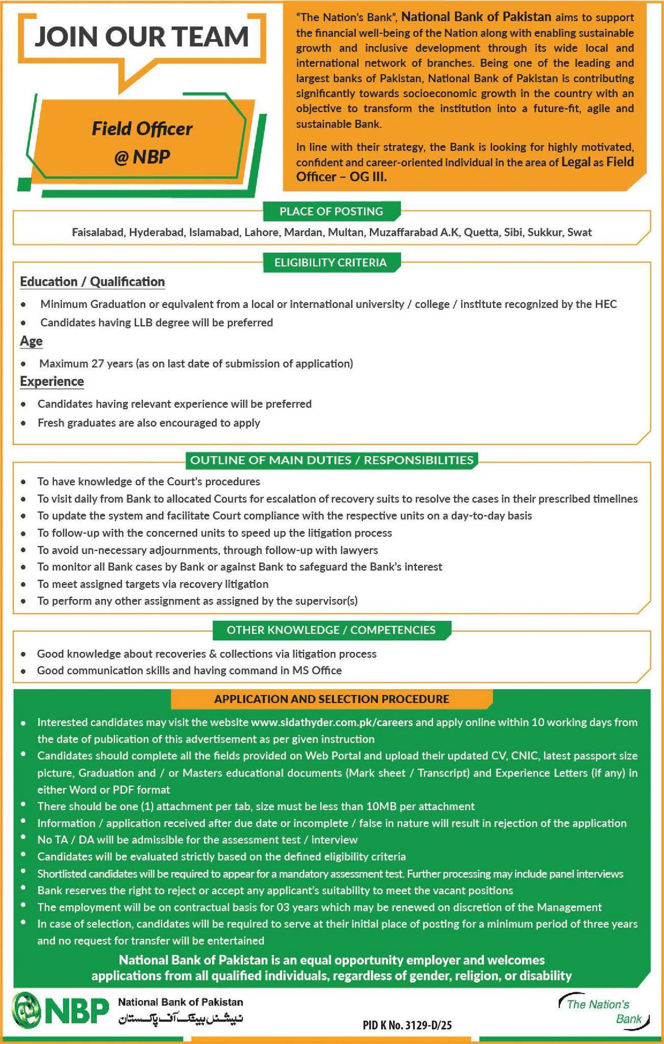 NBP Jobs 2026 advertisement