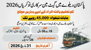 Pakistan Railways Gateman Jobs 2026