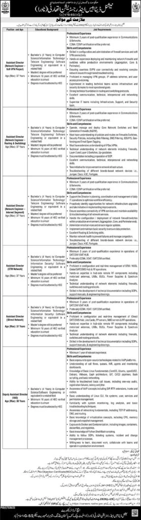 NADRA Jobs 2026