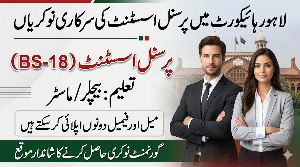 Lahore High Court Jobs 2026 – Personal Assistant Vacancies Announced