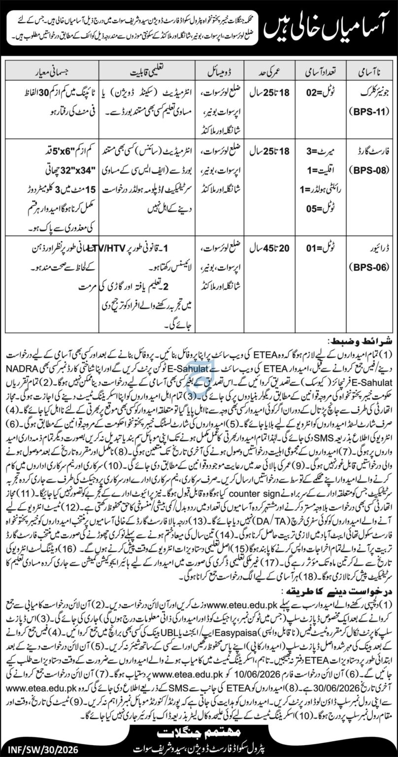 forest department jobs kpk 2026 advertisement