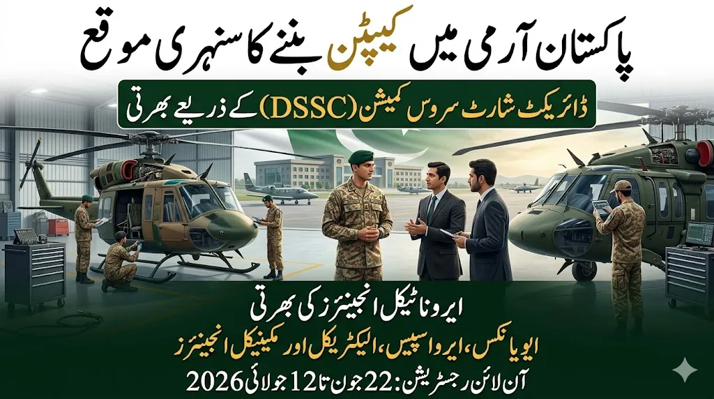 join pakistan army as captain 2026