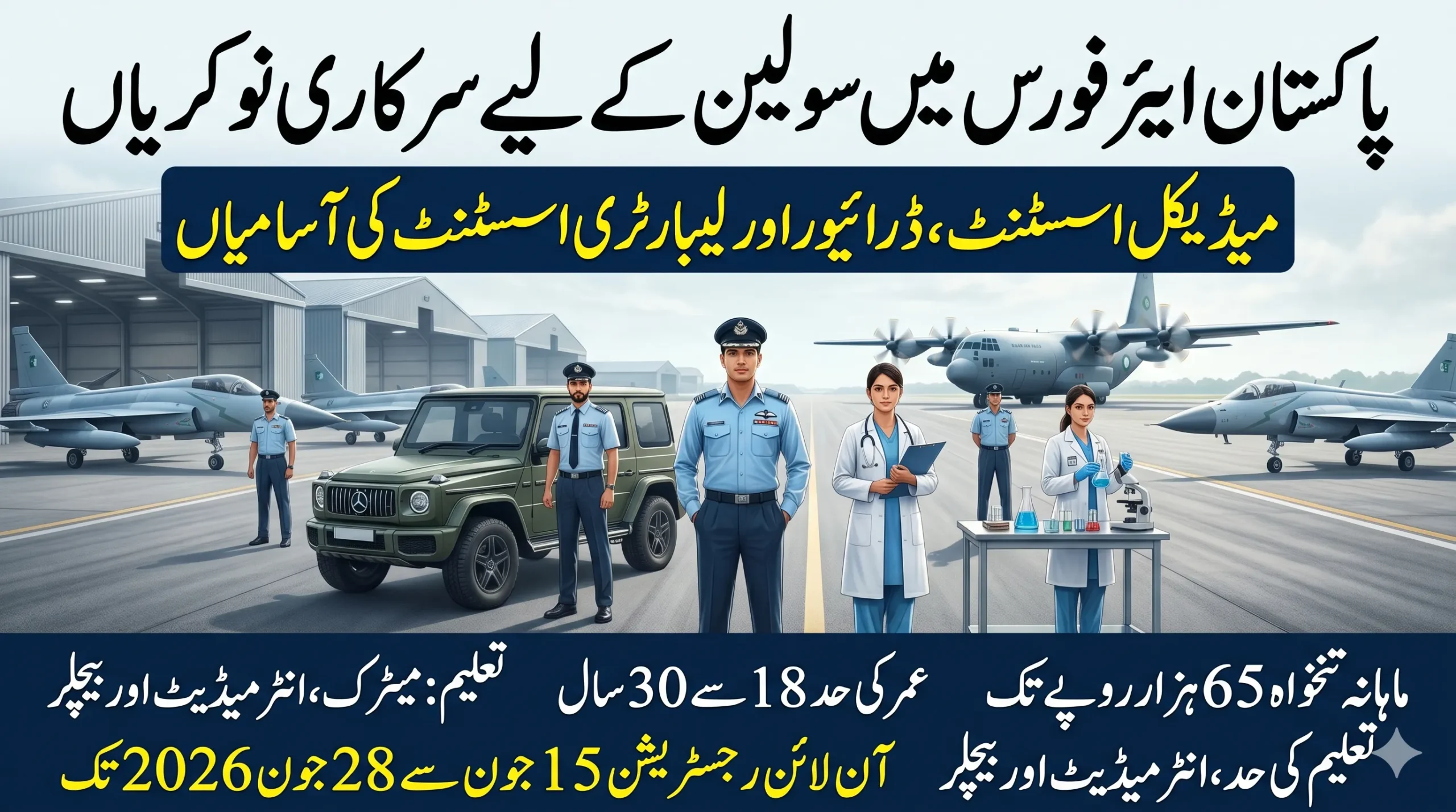 pakistan air force paf civilian jobs 2026