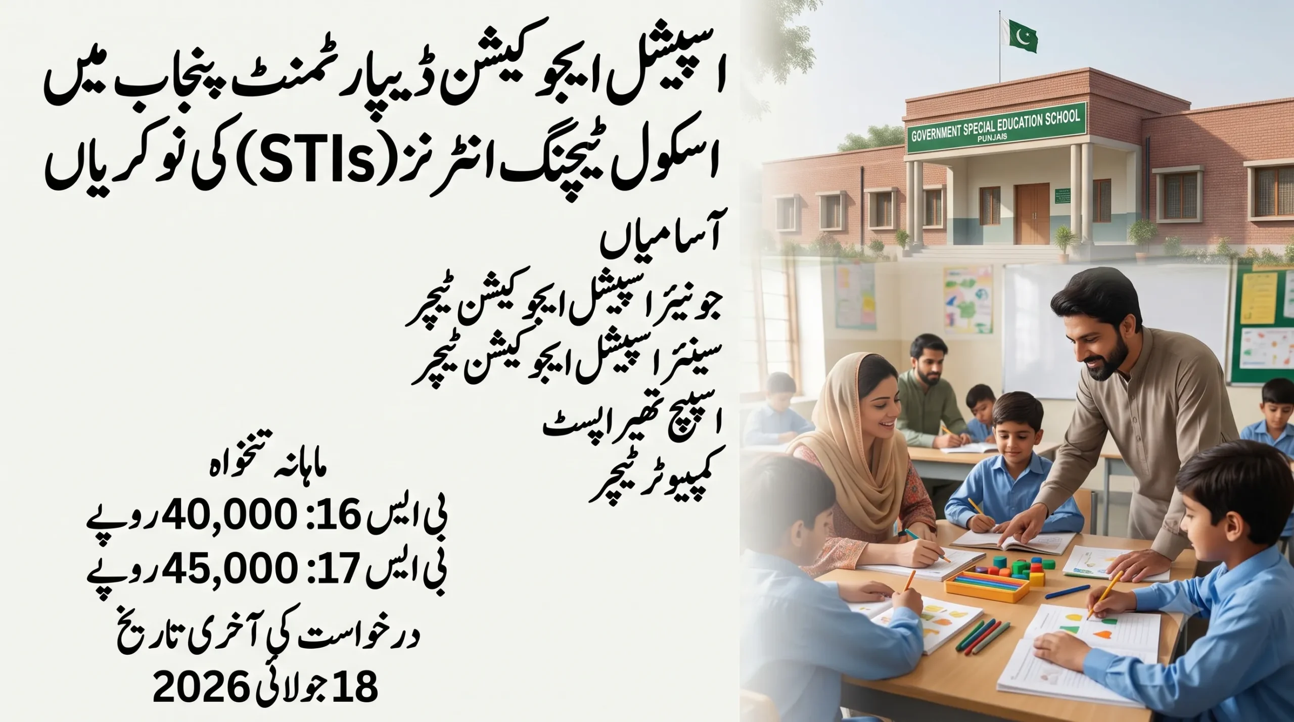 special education department punjab sti jobs 2026