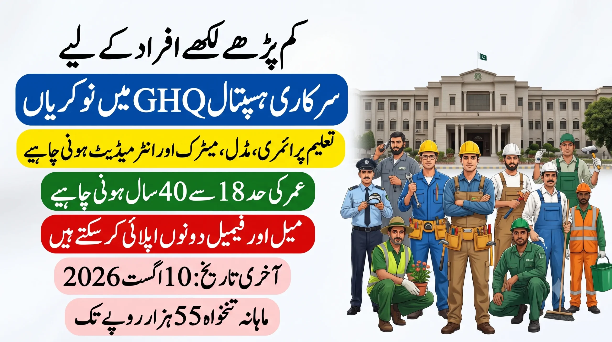 ghq rawalpindi civilian class 4 jobs 2026