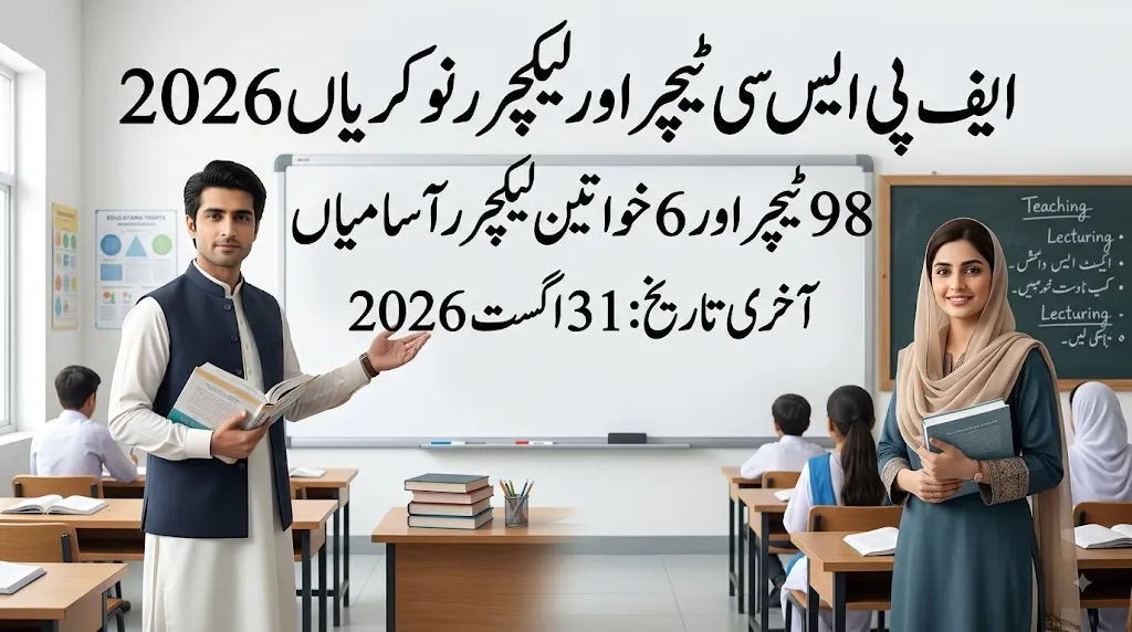 fpsc jobs 2026 for secondary school teachers