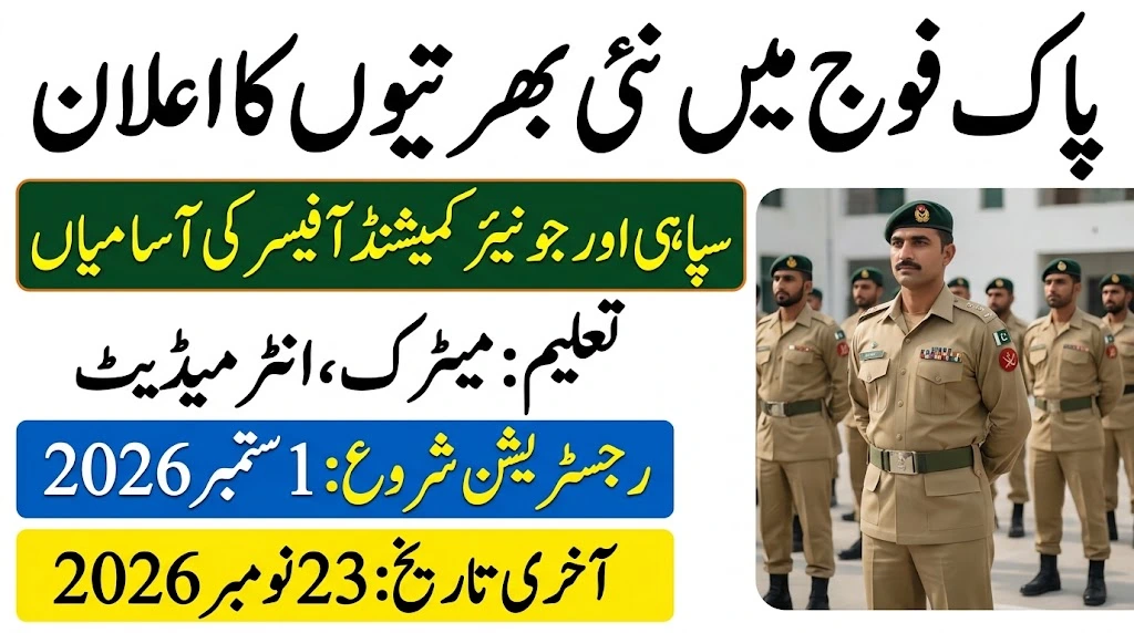 join pakistan army jobs 2026