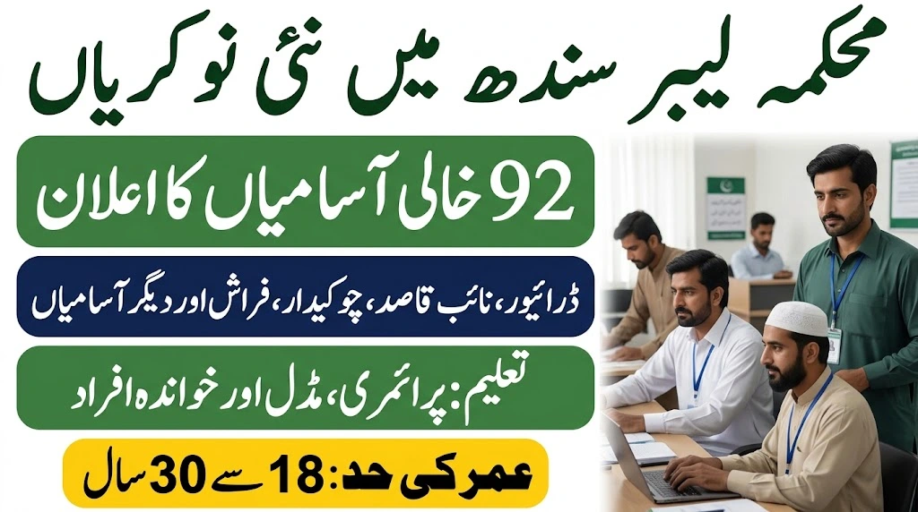 sindh labour department jobs 2026