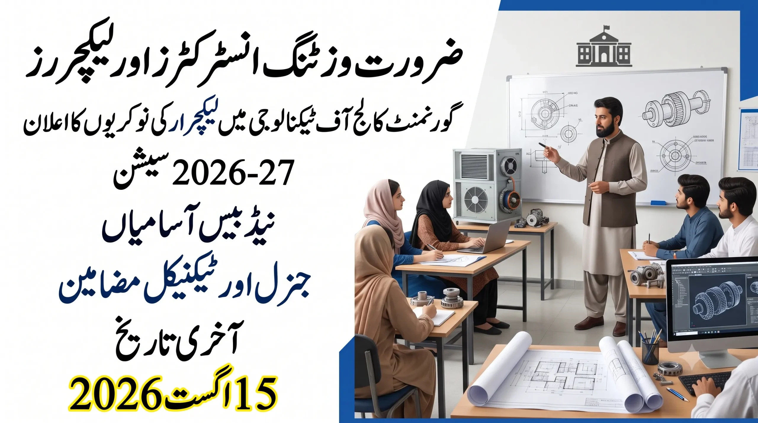 tevta visiting lecturer jobs 2026 27
