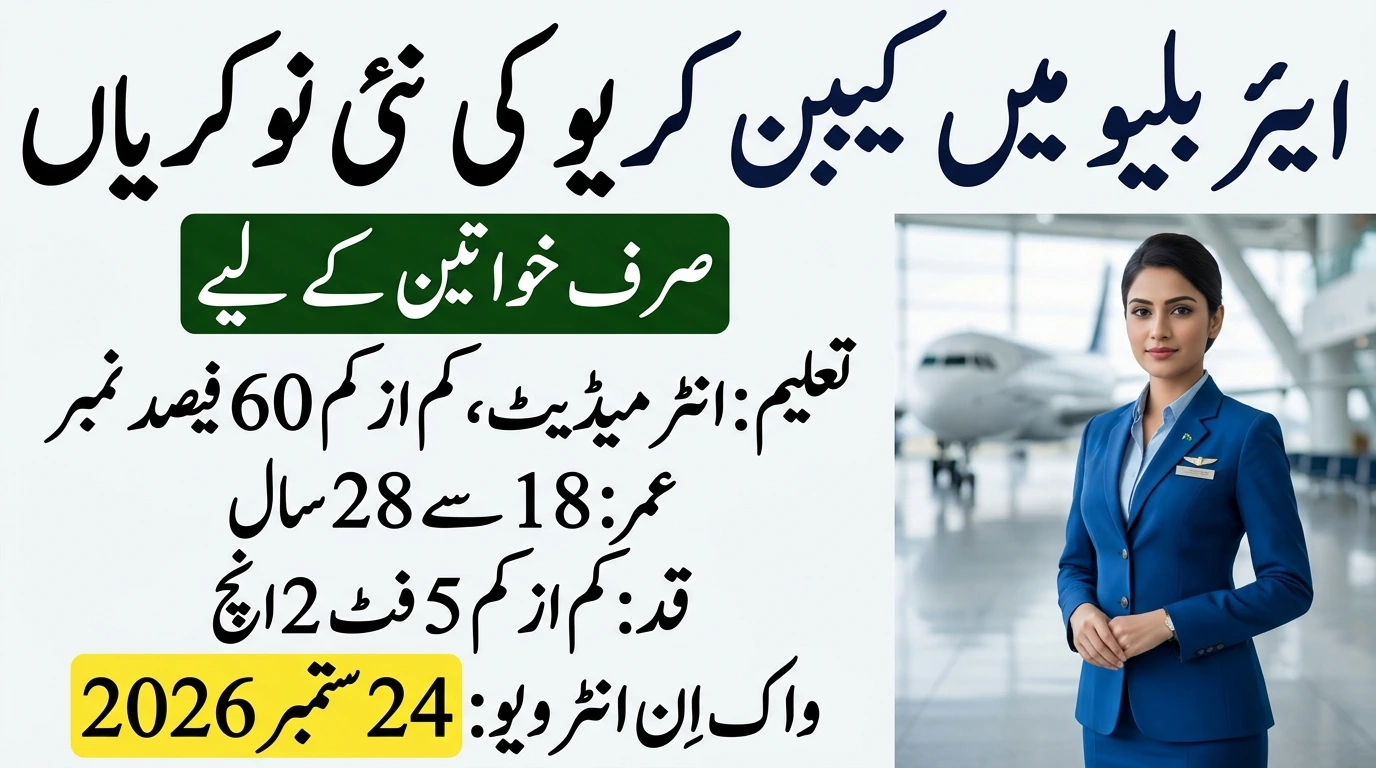 Airblue Cabin Crew Jobs 2026