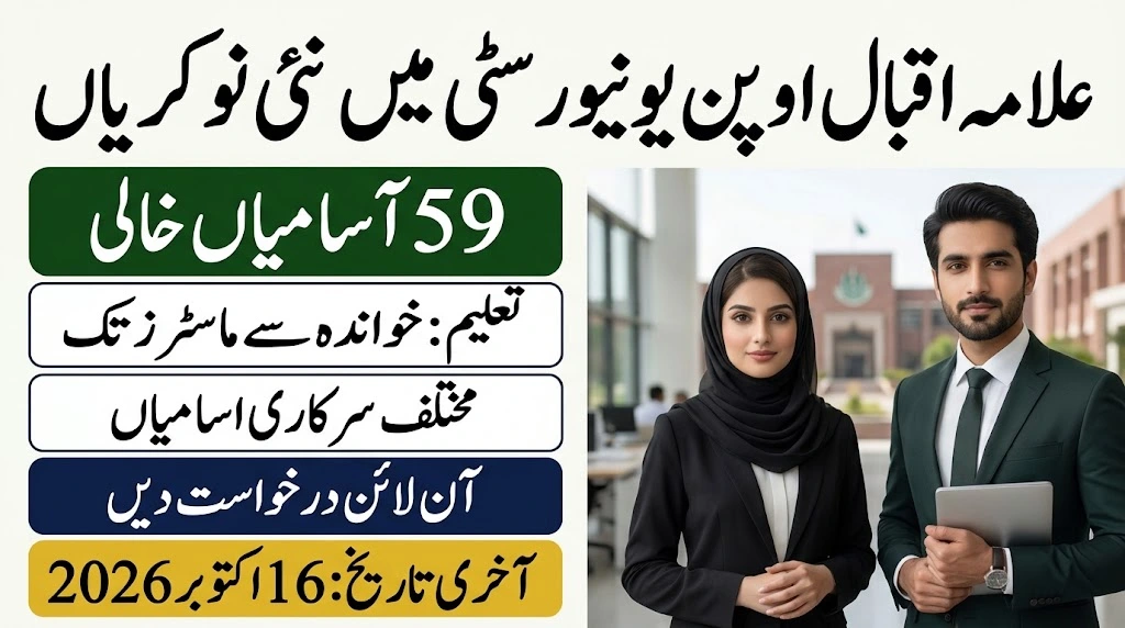 Allama Iqbal Open University AIOU Jobs 2026
