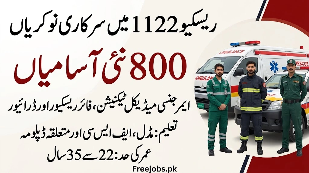 rescue 1122 kpk september jobs 2026