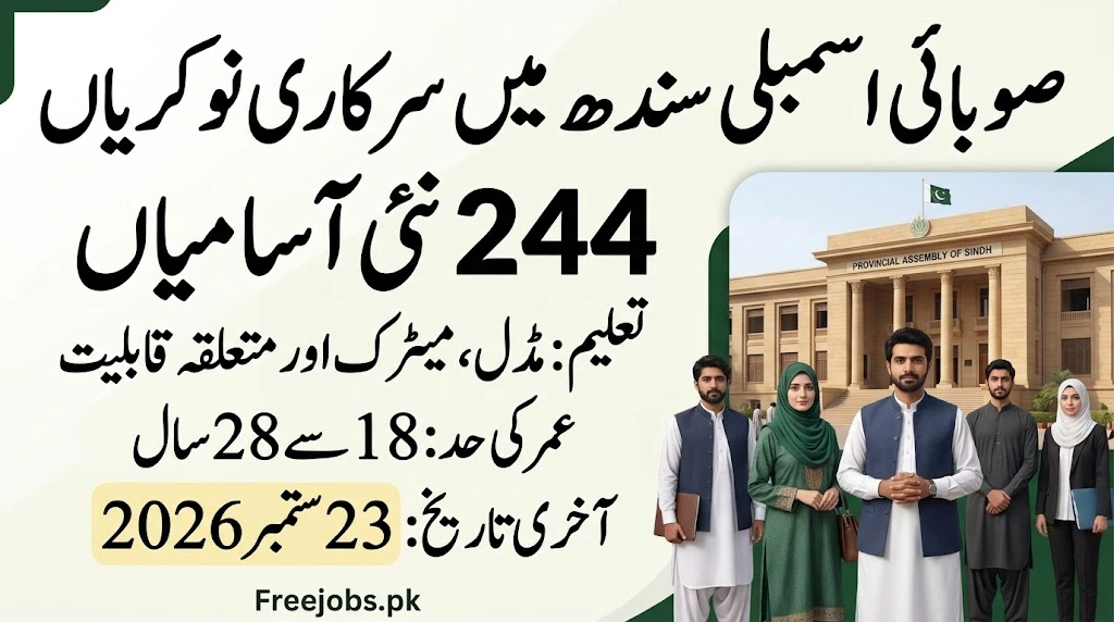 sindh assembly jobs september 2026
