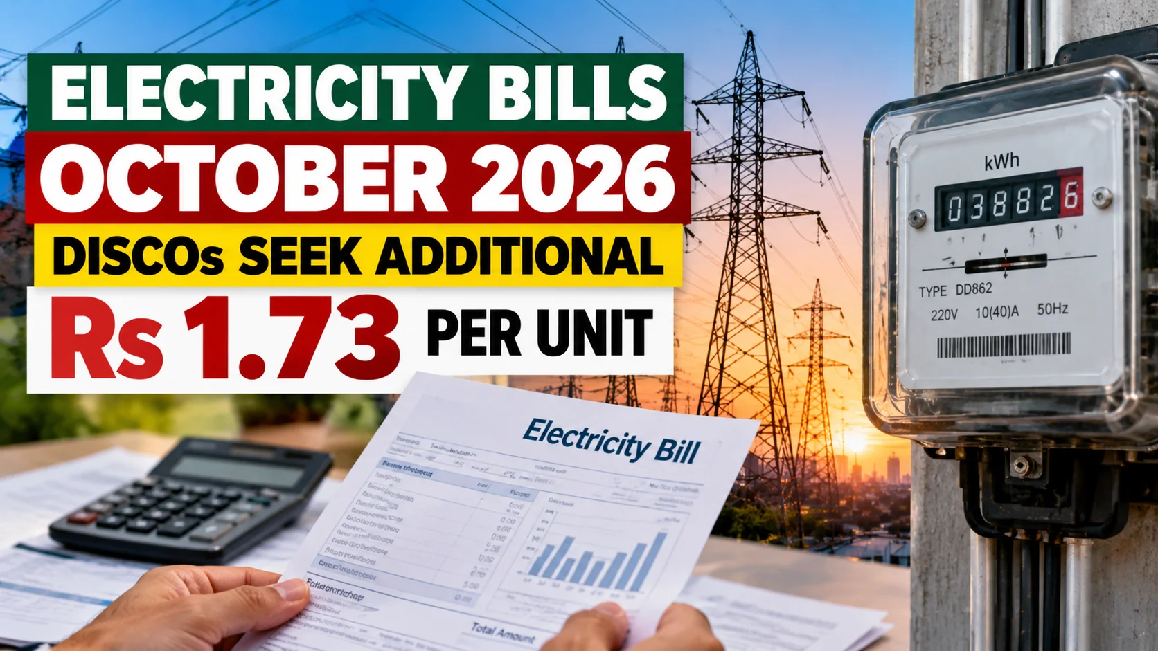 Electricity Bills May Rise in October 2026 as DISCOs Seek Rs1.73 Per Unit Increase