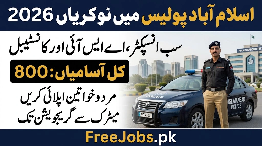 Islamabad Police Jobs 2026