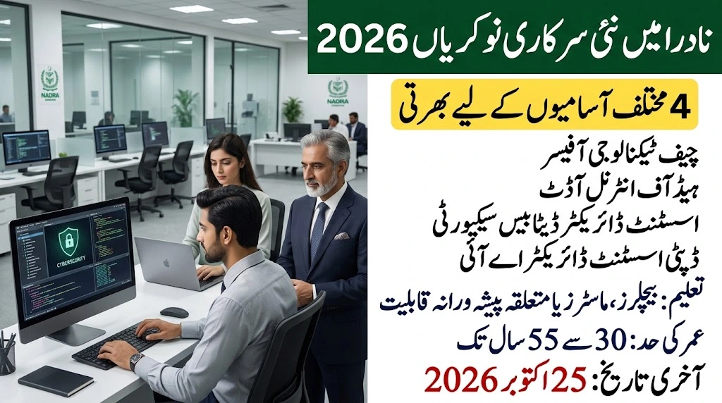 NADRA Jobs 2026 today