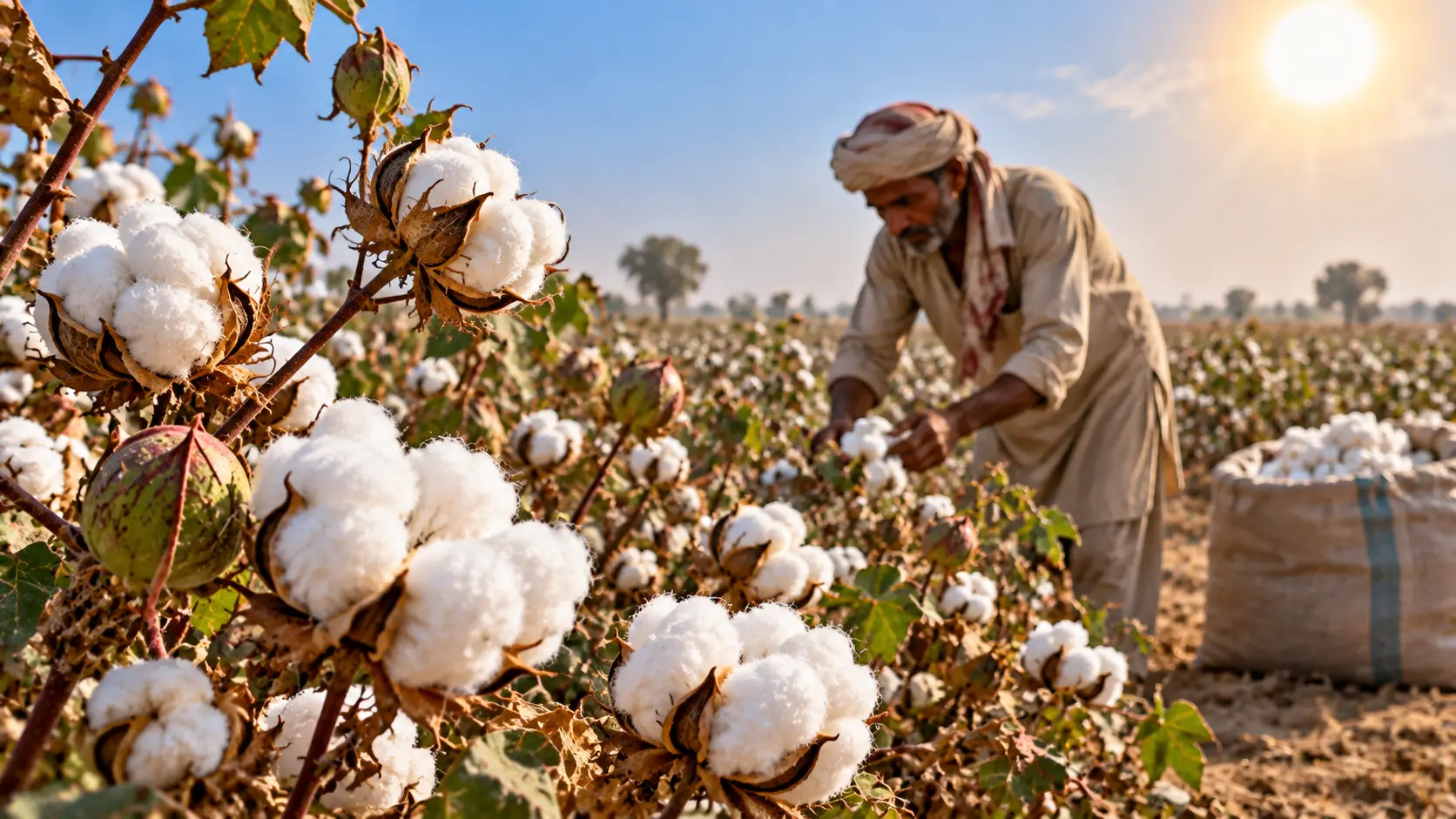 Pakistan Cotton Production Slows as Heatwave Hits Crop Outlook