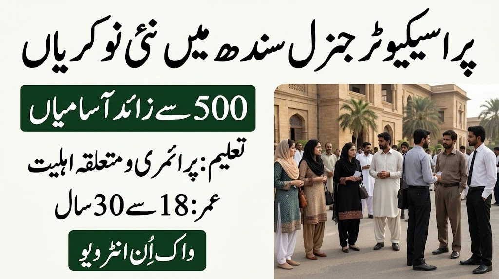 Prosecutor General Sindh Jobs 2026